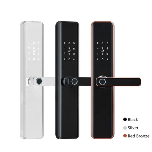 Remote Home Electronic Digital Wifi Smart Fingerprint Door Lock With Tuya App