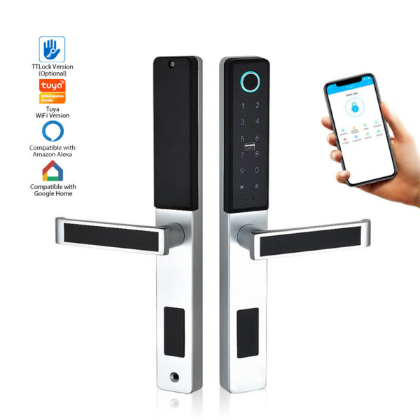 Bluetooth Fingerprint Smart App Door Lock Remote Control / Temporary Password