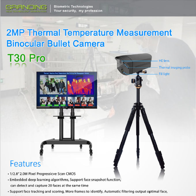 Ai Smart Face Recognition Thermal Imaging Camera T30 Pro