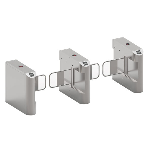 Dc Brushless Stainless Steel Auto Swing Barrier Turnstile For Supermarket