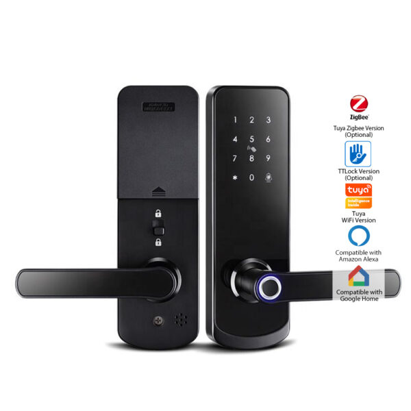 Tuya And Tt Lock App Aluminum Alloy Wireless Smart Door Lock Suitable For Wooden And Metal Door