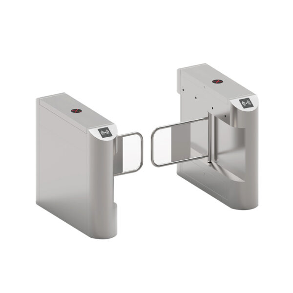 Dc Brushless Stainless Steel Auto Swing Barrier Turnstile For Supermarket