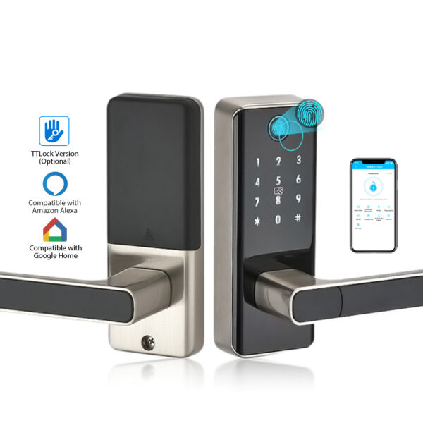 Biometric Fingerprint Remote Unlocking Digits Door Lock And Smart Wireless Door Lock With Tuya And Ttlock