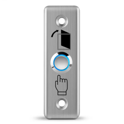 Stainless steel Exit Push Button For Access Control With Nickel - Plated Copper Button