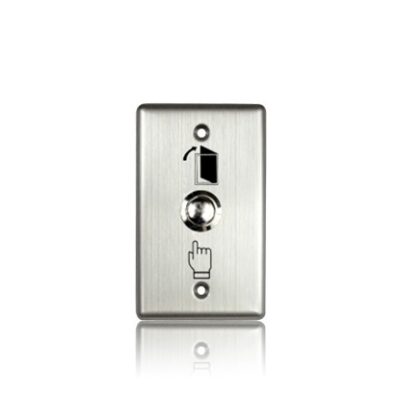 Nickel - Plated Copper Access Control Push Button , Weatherproof Push To Exit Button